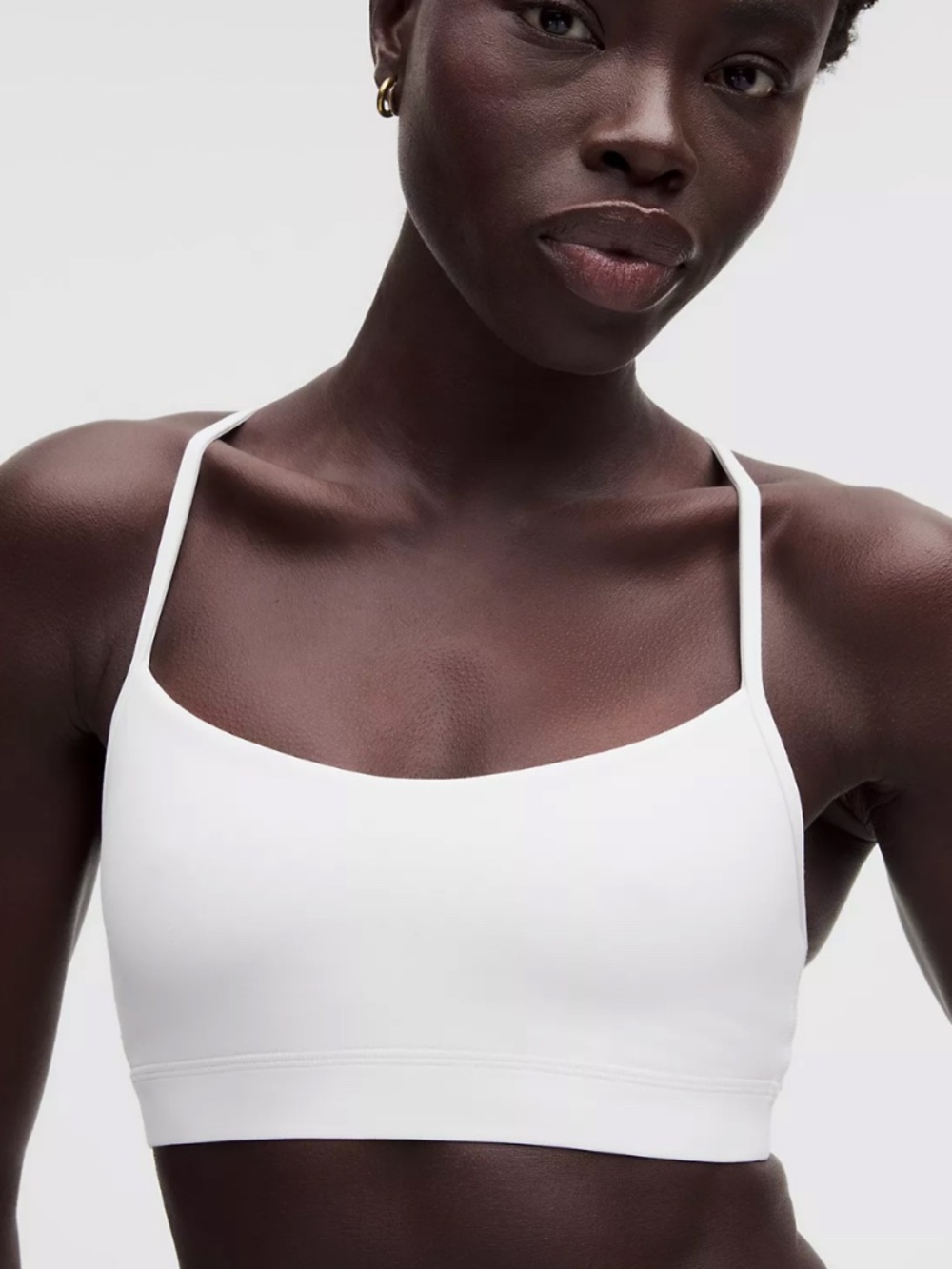 Lululemon Flow Y Nulu Bra A-C Cups, Size 8, White - Picture 3 of 3
